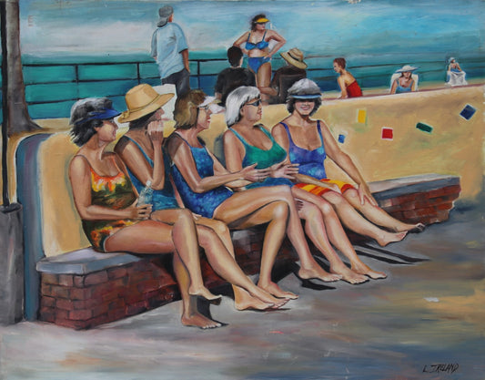 Ladies at the Beach (Print)