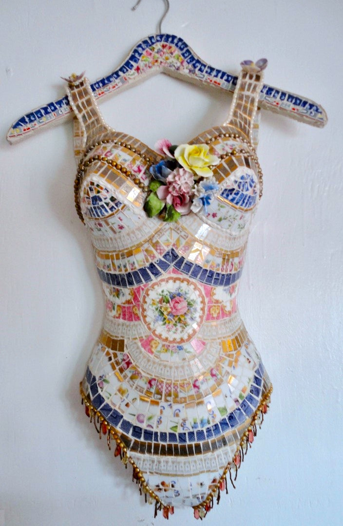 Mosaic Swimsuit Sculpture